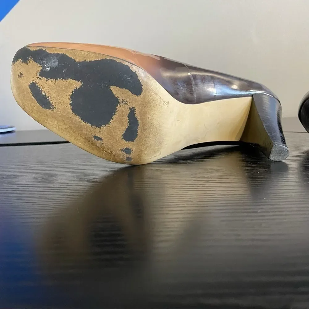 Franco Sarto Dublin Ombré Caramel to Rich Brown Leather Pump, 10 - Picture 5 of 14